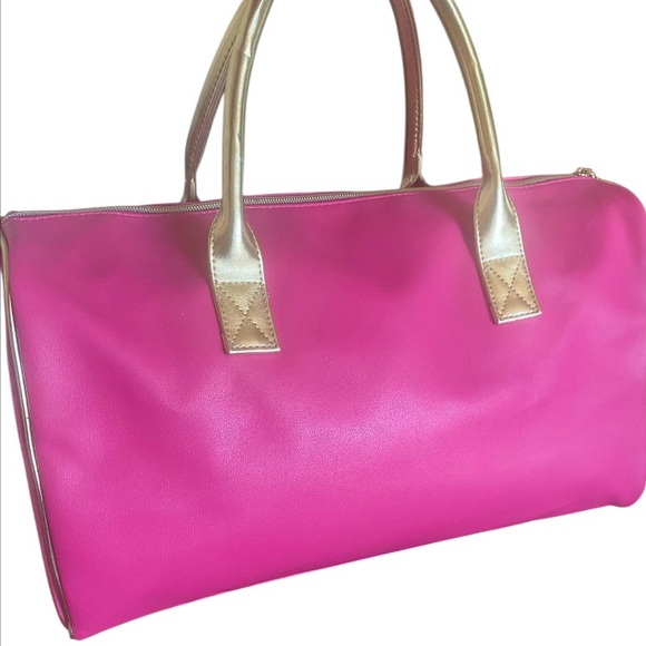 Y2K Pink and Gold Women's Bag - Picture 2 of 12